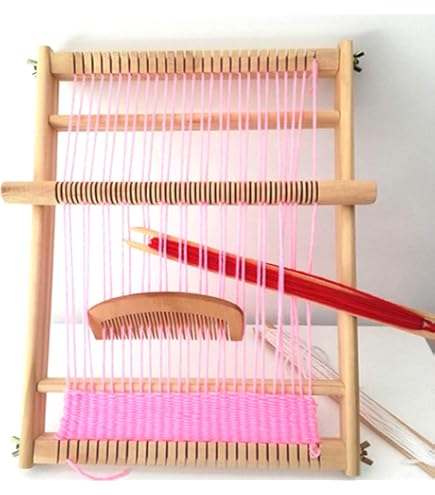 Telaio Per Tessitura Circolare In Legno - 19x19cm, Per Lavori A Maglia Fai Da Te, Decorazione - Foto 3