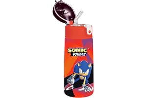 SEVEN Borraccia termica Sonic GET ME, blu rosso – bottiglia d'acero inox per bambini – 500 ml – asilo, scuola elementare – riutilizzabile – senza PBA