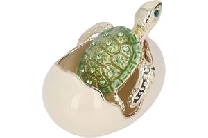 Prydnadslåda, sköldpadda i kläckningsägg Prydnadslåda Samlarsköldpaddsfigurer Crystal Diamond Turtle Minnesak