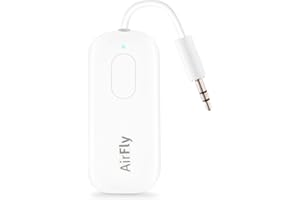 Twelve South AirFlyPro|émetteur/récepteur sans fil avec le partage audio jusqu'à 2AirPod/casque sans fil à une prise audio pour une utilisation sur les avions,les bateaux ou dans le gymnase la maison