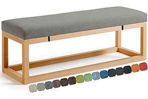 UWOBTN Cojín para Banco Zapatero, Cojines para Banco Interior Exterior Jardín,Cojín para Asiento de Columpio, Lavable, Antideslizante, para Patio, Cocina, Comedor, Terrazas(D,70x40x3cm)
