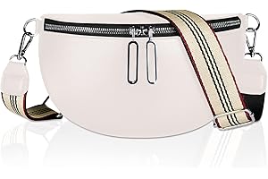 DUGEHO Crossbody Bag,Bauchtasche Damen, Umhängetasche Damen mit Reißverschluss und Schultergurt,Damen Handy Umhängetasche
