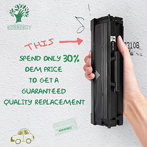 GREENSKY Kompatible Tonerkartuschen Ersatz für Samsung MLT-D101S (1 Schwarz) für Samsung ML-2160 ML-2161 ML-2162 ML-2162G ML-2165 ML-2165W ML-2166W ML-2168 SCX-3400 SCX-3401 SCX-3400F SCX-3401FH SCX-3405 SCX-3405F SCX-3405FW SCX-3405W SCX-3406HW SF-760 SF-760P SF-761P - 4