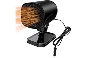 GBOKYN Sbrinatore per Auto Portatile 24V 200W Auto Termoventilatore 3 in 1 Riscaldamento e Ventola di Raffreddamento Purificare l'Aria Rotazione a 360° Riscaldatore per Sbrinatore per Parabrezza