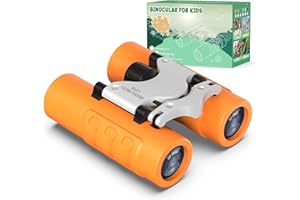 YUANJIROT Fernglas für Kinder 8x21 Vergrößerung,Geschenke Junge Mädchen 3-10 Jahre, Stoßfestes fernrohr Kinder Outdoor Spielzeug Geburtstagsgeschenk für Vogelbeobachtung, Wandern,Sport (Orange)