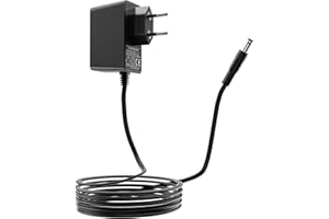 REIGY Adattatore di Alimentazione 12V 1A 12W per Telecamere, Strisce LED, Scanner, Aspirapolvere, Modem, AC 100-240V 50/60Hz a DC 12V, Alimentazione 5,5 mm x 2,1mm, Lunghezza Cavo di Uscita 3m