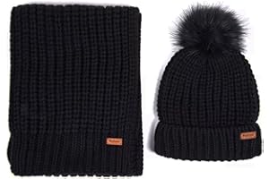 Barbour Set sciarpa e cappello donna 2MLGS0053 NERO