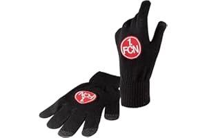 NÜRNBERG FCN 1. FC Nürnberg Smartphonehandschuh schwarz Smartphone Handschuhe unisex FCN - Plus Lesezeichen Wir lieben Fußball Größe S
