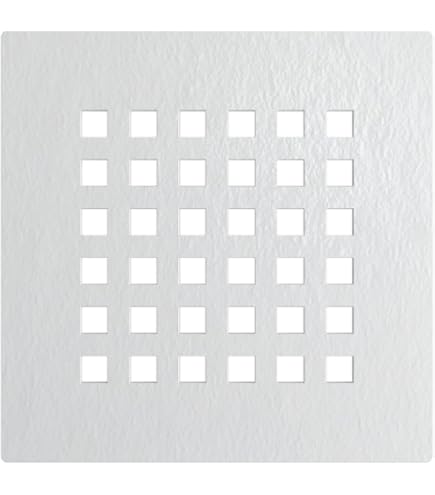 ERCOS Grille de Bonde pour Receveur de Douche Stone, Acier Inoxydable, Facile à Nettoyer, 125x125 mm, Couleur Acier Chromé Brossé ERCOS Grille de Bonde pour Receveur de Douche Stone, Acier Inoxydable, Facile à Nettoyer, 125x125 mm, Couleur Acier Chromé Brossé