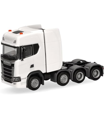 Herpa Scania CS 20 HD 6x2 Zugmaschine mit Pipes, Lampenbügel, Fanfaren