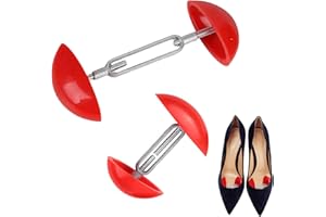 MEKEET 2PCS Shoe Stretchers for Women Red Shoe Width Stretcher Adjustable Shoe Stretchers for Wide Feet Mall Easy to Carry Of Mini Shoe Tree Make Shoes to Achieve A Perfect Fit for Wide Feet