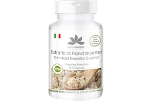 HERBA DIREKT Estratto di Boswellia serrata - 400mg - Standardizzato al 65% di acidi boswellici - Vegan - 90 compresse | HERBADIREKT by Warnke Vitalstoffe - Qualità da farmacia tedesca