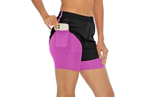 MOVUP Short de Running Femme Short Sport Femme - Séchage Rapide Short Fitness
