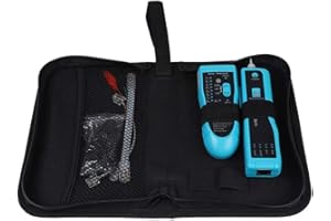 OUMEFAR LAN Network Probe Kit Wire Tracker Tool Tone Cable Detector Generator Multifunctional Portable for Telephone Line Tester and Continuity Checking(sky blue)