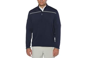 Callaway Men's Weather Series ¼ Zip Mock Neck Pullover for Men, Extended Sizes, Men’s Performance Apparel