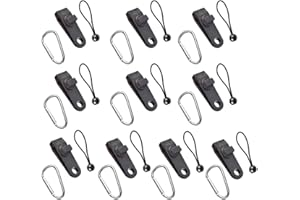 VELLICHOR EUROPE 60 PCS Bumper pack tarpaulin cover tie downs - 20pcs Tarp Ball Bungies - 20 Pcs Clips - 20Pcs Carabiner Clips - Extra Strong Tie Down Secure Kit or Outdoor use (Tents, Boat covers etc)