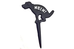 Esschert Design Cartello per cani con scritta in lingua tedesca "Nein!" in ghisa, 22,5 x 1,2 x 31,5 cm