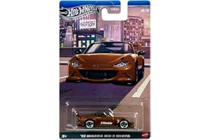 Hot Wheels Silver Series '15 Mazda MX-5 Miata [Orange] Compact Kings 4/5, 1:64 skala formgjuten leksaksfordon