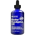 Radha Beauty Eucalyptus Essential Oil 4 oz - 100% Pure & Therapeutic Grade, Steam Distilled for Aromatherapy, Relaxation, Shower, Sauna, Bath, Steam Room and Other DIY Projects.