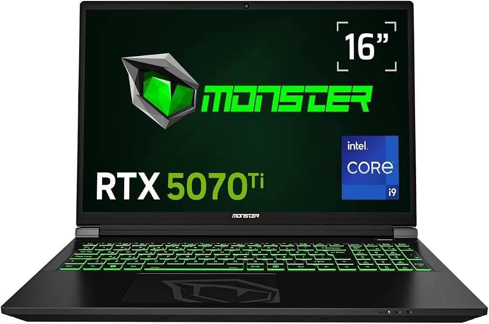 Monster Tulpar T6 V3.7.9 Intel Core i9 13900HX 64 GB RAM 1 TB SSD 12 GB RTX 5070 Ti Windows 11 Home 16" QHD+ 180 Hz Oyun Bilgisayarı