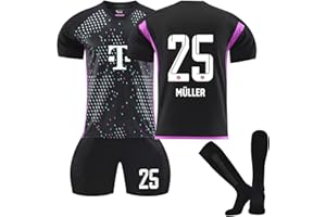 Coolsterster Fussball Trikot Kinder Set , 23/24 Heimtrikots / Auswärtstrikots Trikot Fussball Trikot Kinder und Erwachsene Fussballtrikot Trainingsshirt,Shorts und Socken Set für Kinder/Herren