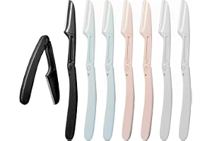 TRUEIN 8 ögonbryn rakapparat vikbar, ögonbryn rakhyvel shaper, ögonbryn rakapparat kniv kvinnor, säkerhet ansikte rakknivar