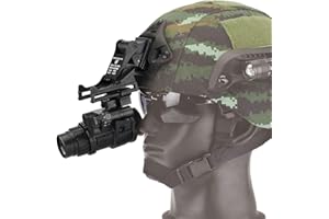 WTZWY Helmzubehör, Militärhelm-Montagesätze für Taktische Airsoft-Helme, Nachtsichtbrille auf NVG PVS-14 / PVS-7 (schwarz)
