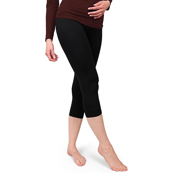 Leggings 3/4 Donna Libella In Cotone - Vita Alta E Morbidi - Foto 4