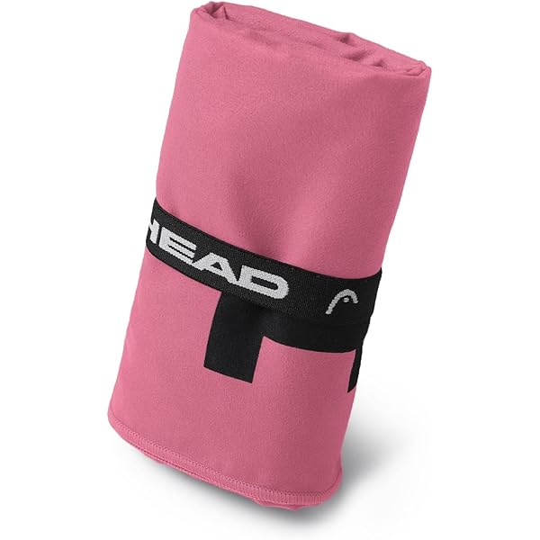 Head Active Badjas voor dames en heren, met capuchon en zakken, lichte badjas van microvezel, sneldrogend, zacht, absorberend en ruimtebesparend, maat L, lava rood, Lava Red, L