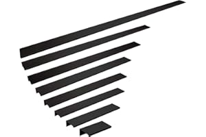 Set di 5 maniglie di profilo per mobili in alluminio SEARL 70 mm Nero Spazzolato Anodizzato Maniglia per Cassetti Maniglia da Cucina di SOTECH