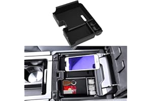 MARCHFA Apoyabrazos Almacenamiento Compatible para Evoque 2011-2018 Consola Central Organizadora Negro