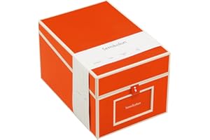 Semikolon 352559 Boîte à CD et photos - 17,7 x 15,7 x 25,6 cm - pour photos 10 x 15 cm - Couverture orange orange