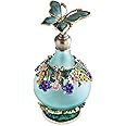 H&D HYALINE & DORA 24ml Retro Green Butterfly Pattern Glass Refillable Perfume Bottles Wedding Lady Gift