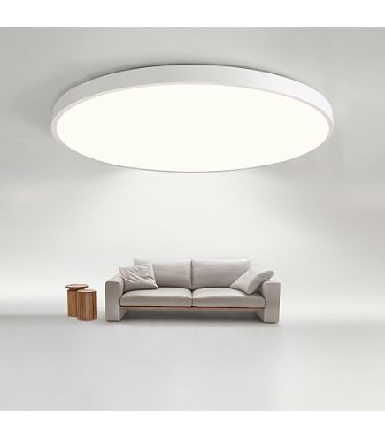 Glamexx24 Holz LED Deckenleuchte Rund – Ø40 Cm, 33W, Dimmbar 3000–6000K, Mit Fernbedienung