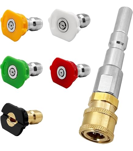 1/4 Rondella di Pressione Schiuma Cannone Connettore, Lancia Schiuma di Neve Femmina Raccordo Spruzzatore di Sapone in Rame Adattatore Compatibile con Nilfisk, Anlu, HUTER Serie Lavatrice per Auto