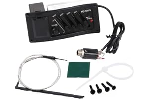 DENASH Preamplificatore per chitarra, dotato di vano batteria, pickup acustico EQ, chitarre folk professionali per chitarra classica chitarra acustica