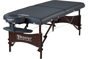 ‎MASTER MASSAGE Master Massage 71cm NewPort Mobil Massageliege Klappbar Massagebett Massagebank Kosmetikliege Portable Massage Table Beauty Bed Holzbeine Tragetasche Paket Königsblau