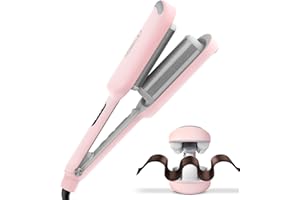 TYMO ROVY Boucleur a Cheveux, 32mm Fers à Onduler pour Grandes Boucles, Convient aux Débutants, Fer a Friser Boucler pour Cheveux Longs Courts, 4 Températures Réglables, Affichage LED, Anti-brûlure