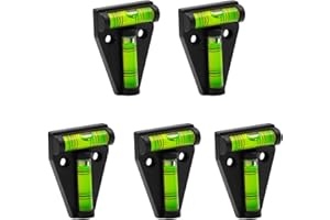 XTVTX Mini Niveau à bulle,Niveau à Bulle Petit,Mini Niveau à Bulle en Plastique,Niveau Bulle Type T pour VR, machines, meubles, trépieds, mesure d'équipement de caméra(5Pcs))