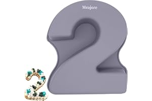 Meajore Kuchenform Zahlen, 25 cm Silikon Zahlenbackform Antihaftend – Backform Zahlen 2 für Number Cakes & Geburtstagskuchen