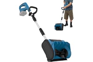 UOEONR Akku Schneefräse für Makita 18V Batterie,Elektrische Schneefräse,Akku Schneeschaufel mit 1500W Bürstenloser Motor,40 cm Räumbreite, 20 cm Räumhöhe, bis zu 10 m Wurfweite,ohne Akkus & Ladegeräte (Blau)