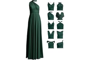 72styles Multiway Bridesmaid Dresses, Infinity Wrap Dress, Maxi Long, Plus Size, Elegant Formal Wedding Guest Dress for Evening Prom Ball, Special Occasion