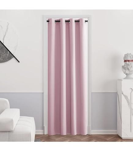 Tende Oscuranti Per Camera Da Letto DWCN - 2 Pezzi, Occhielli Argento, 167x183 Cm, Colore Cachi Scuro