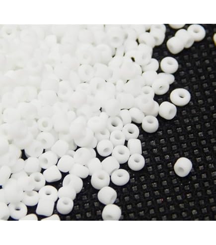 50 G Di Perline Gialle Opache - Vetro - 3 Mm Misura 8/0 - 1400 Pezzi