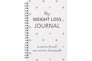 BAFEIL Fitness Planner - Weight Loss Journal A5 Spiral-Bound Weight Loss Journal & Fitness Planners for Women - Daily Meal Tracker, Weekly Workout Log, Diet Planner with Motivational Goal Tracking UK