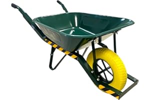 KELI FRANCE KELI - Brouette Cornières Super Pro Roue Increvable, 85L, Jusqu'à 250 Kg, Chariot de Transport, Poignées ergonomiques, Usage intensif