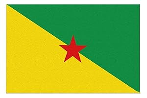 Stormflag Drapeau Guyanais France 90x150cm Drapeau Guyane française 3x5ft Polyester 90g avec œillets et Double couture