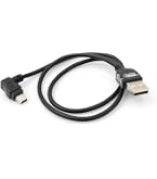 Cavo Mini USB 5 Pin A USB-A 2.0 Avvolto – Angolo Sinistro, Ricarica E Dati, 30cm, Innov8