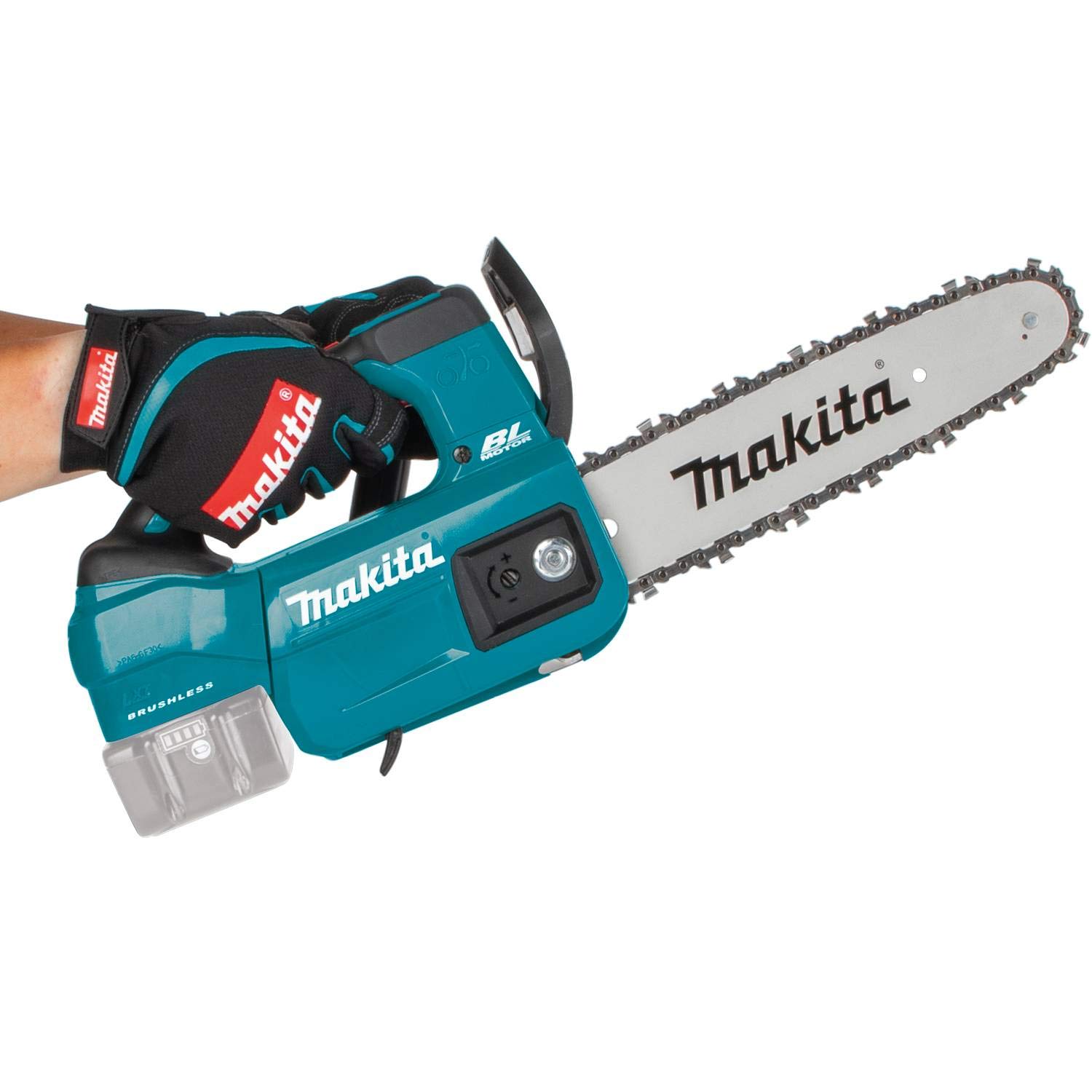 Makita DUC 254 Z 18 V Brushless Akku Kettensäge 25 cm Solo - ohne Akku und Ladegerät, Blau, Silber – Bild 8