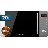 Cecotec ProClean 5110 Stainless Steel Microwave, 700 W, Grill 800 W, Capacity of 20L, Ready2Clean Coating for Better Cleaning
